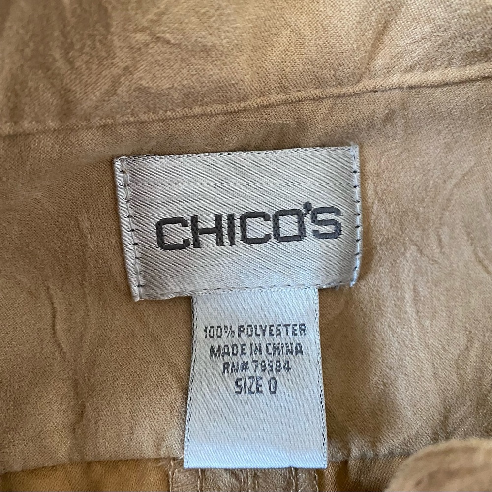 Chico’s Tan Button Down Jacket - image 5